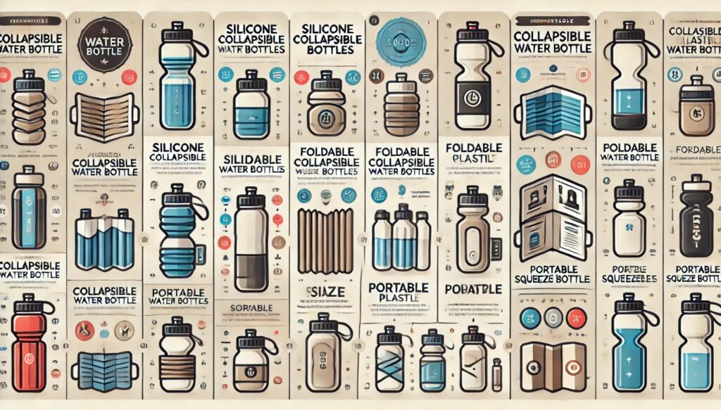 Different Types of Collapsible Water Bottles